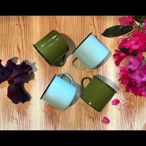 ☕️ Set of 4 enamel Cups ☕️